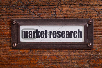market research - file cabinet label