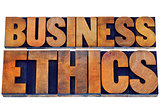 business ethics in wood type