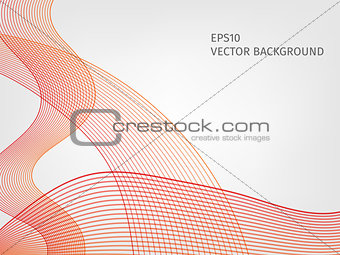 Abstract waved line background