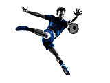 italian soccer player man silhouette