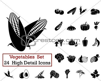 24 Vegetables Icons