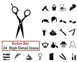 24 Barber Icons