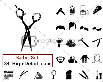 24 Barber Icons