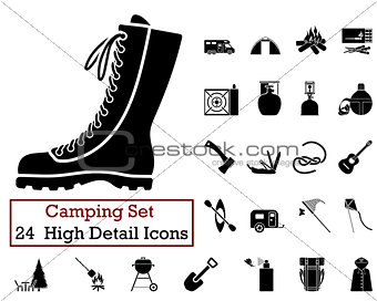 24 Camping Icons