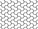 Design seamless monochrome hexagon pattern