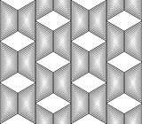 Design seamless monochrome trapezium pattern