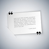 Quote on White Rectangular Sheet Template
