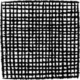 irregular black stripe grid pattern over white