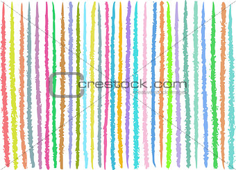 irregular lines pattern in mixed colors over white