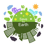 Save the Earth, Vector Illustration