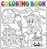 Coloring book Halloween thematics 1