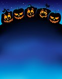 Pumpkin silhouettes theme image 1