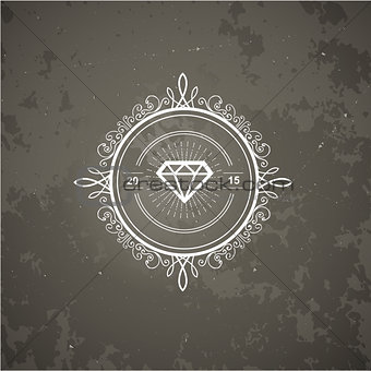 Monogram  luxury logo template