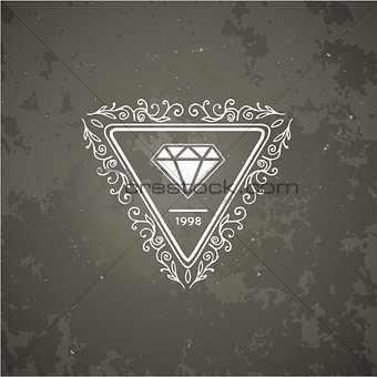 Monogram luxury logo template