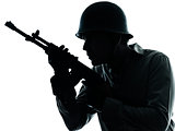 army soldier man portrait silhouette