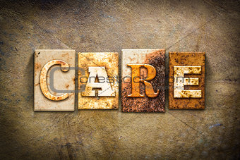 Care Concept Letterpress Leather Theme