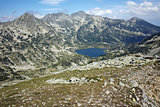 Popovo lake and Polezhan peak, view form Dzhano peak, Pirin Mountain