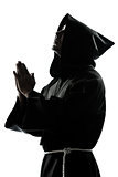 man monk priest silhouette praying