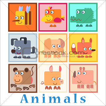 Set animals baby style