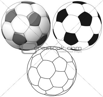 Soccer Ball Color Flat And Ink Pack