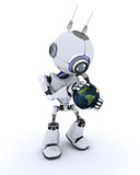 Robot with globe