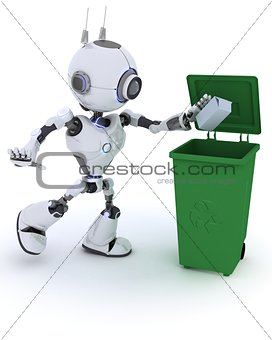 Robot recycling waste