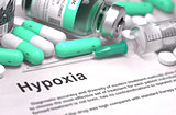 Hypoxia Diagnosis. Medical Concept.