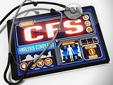CFS on the Display of Medical Tablet.