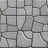 Gray Figured Paving Slabs of Different Value which Imitates Natural Stone.