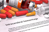 Intracerebral Hemorrhage Diagnosis. Medical Concept. 
