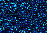 Mosaic Dots in Blue Tones