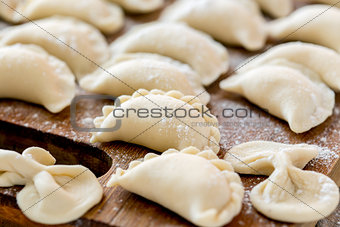 Dumplings with cottage cheese.