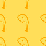 Seamless hand drawn pattern  with Elephant.