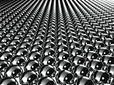 Abstract background with chrome balls