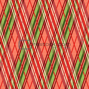 Bright rhombic seamless pattern in red hues