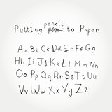 Hand Drawn Vector Alphabet