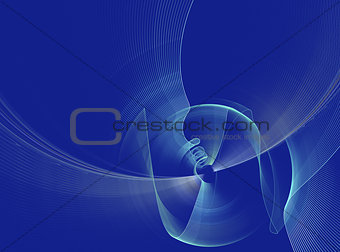 abstract fractal pattern on blue background
