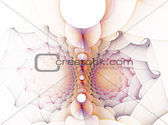 abstract fractal pattern on white background