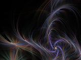 abstract fractal pattern on black background