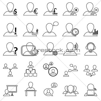 Office and People Icon Set