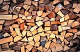 Firewood wall