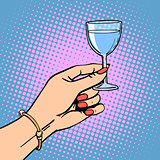 glass wine woman toast