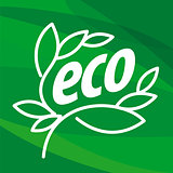 Abstract eco vector logo in the form of plants