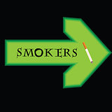 Banner for smokers