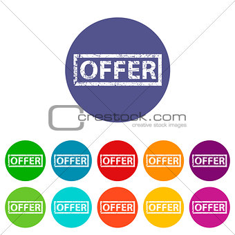 Offer flat icon