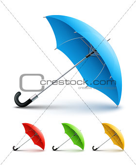 Umbrellas color set