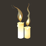 graphic image of candles