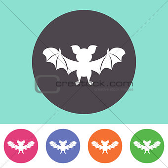 Cute bat icon
