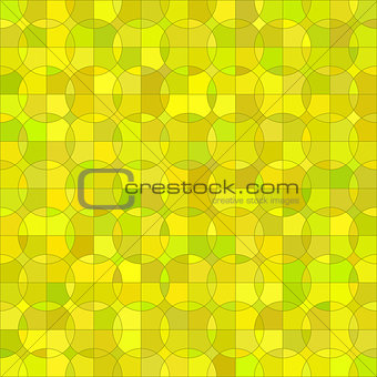Yellow  Geometric Circle Background
