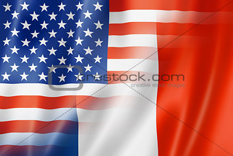USA and France flag